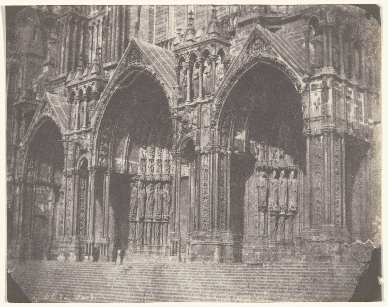 Portal on the South Side of the Cathedral of Chartres by Charles Nègre