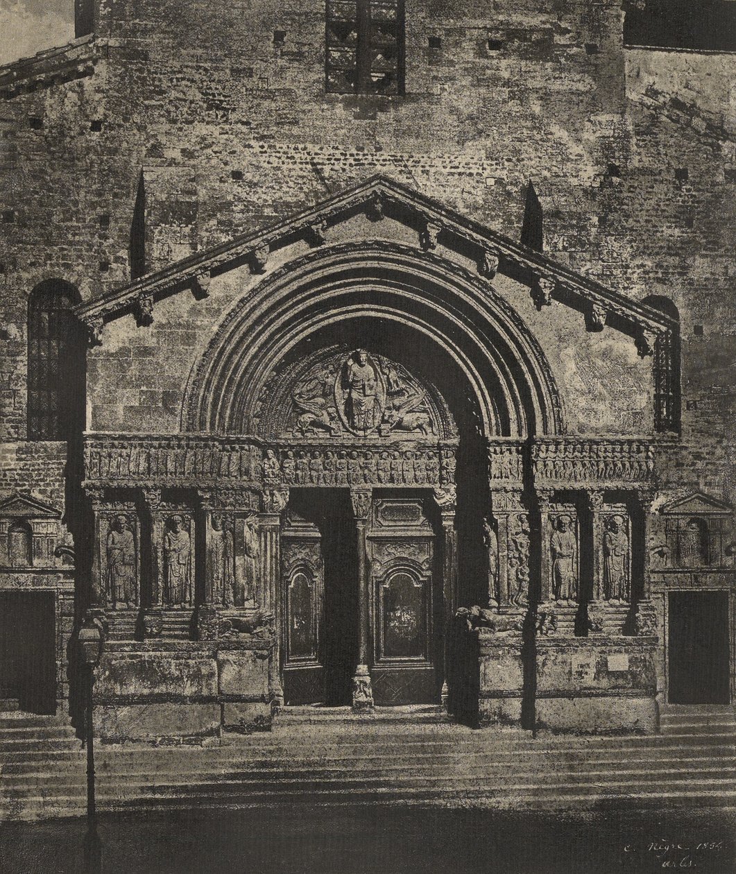Portal of Saint-Trophime of Arles by Charles Nègre