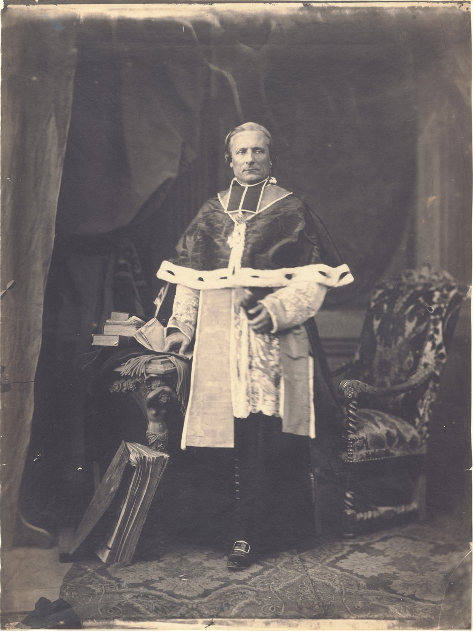 Portrait in Majesty of Monseigneur Sola, First Bishop of Nice by Charles Nègre