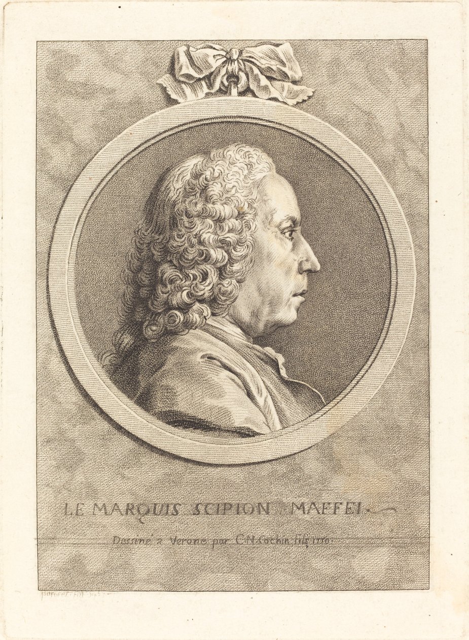 The Marquis Scipion Maffei by Charles Nicolas Cochin II