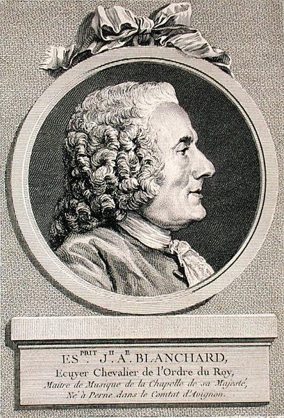 Esprit Joseph Antoine Blanchard, engraved by Augustin de Saint-Aubin, 1767 by Charles Nicolas II (after) Cochin