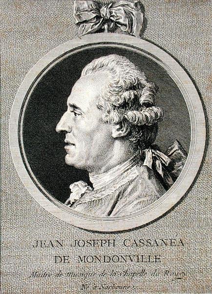 Jean Joseph Cassanea de Mondonville (1711-72) (engraved by Augustin de Saint-Aubin, 1768) by Charles Nicolas II (after) Cochin