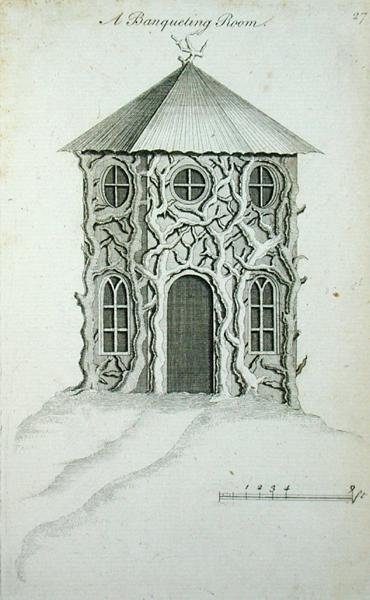 A Banqueting Room, from 'Ornamental Architecture in the Gothic, Chinese ...