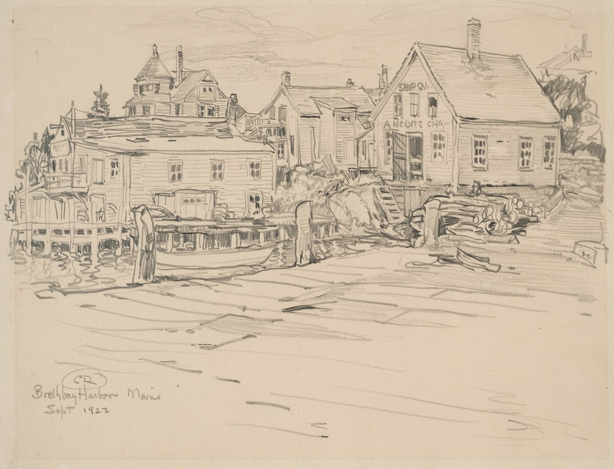 Boothbay Harbor, Maine, 1923 by Charles P. Reiffel
