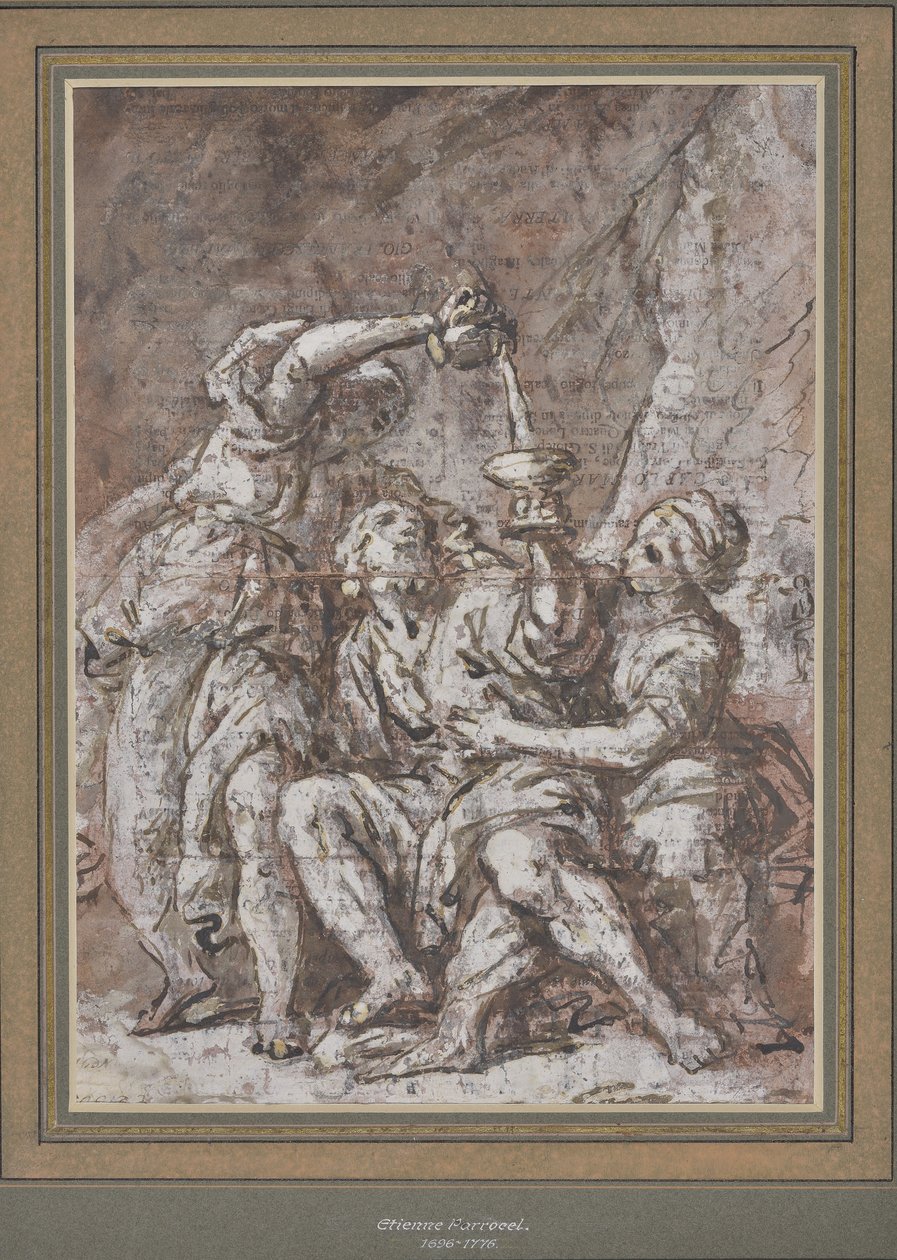 Loth and His Daughters by Charles Parrocel: Fine art print