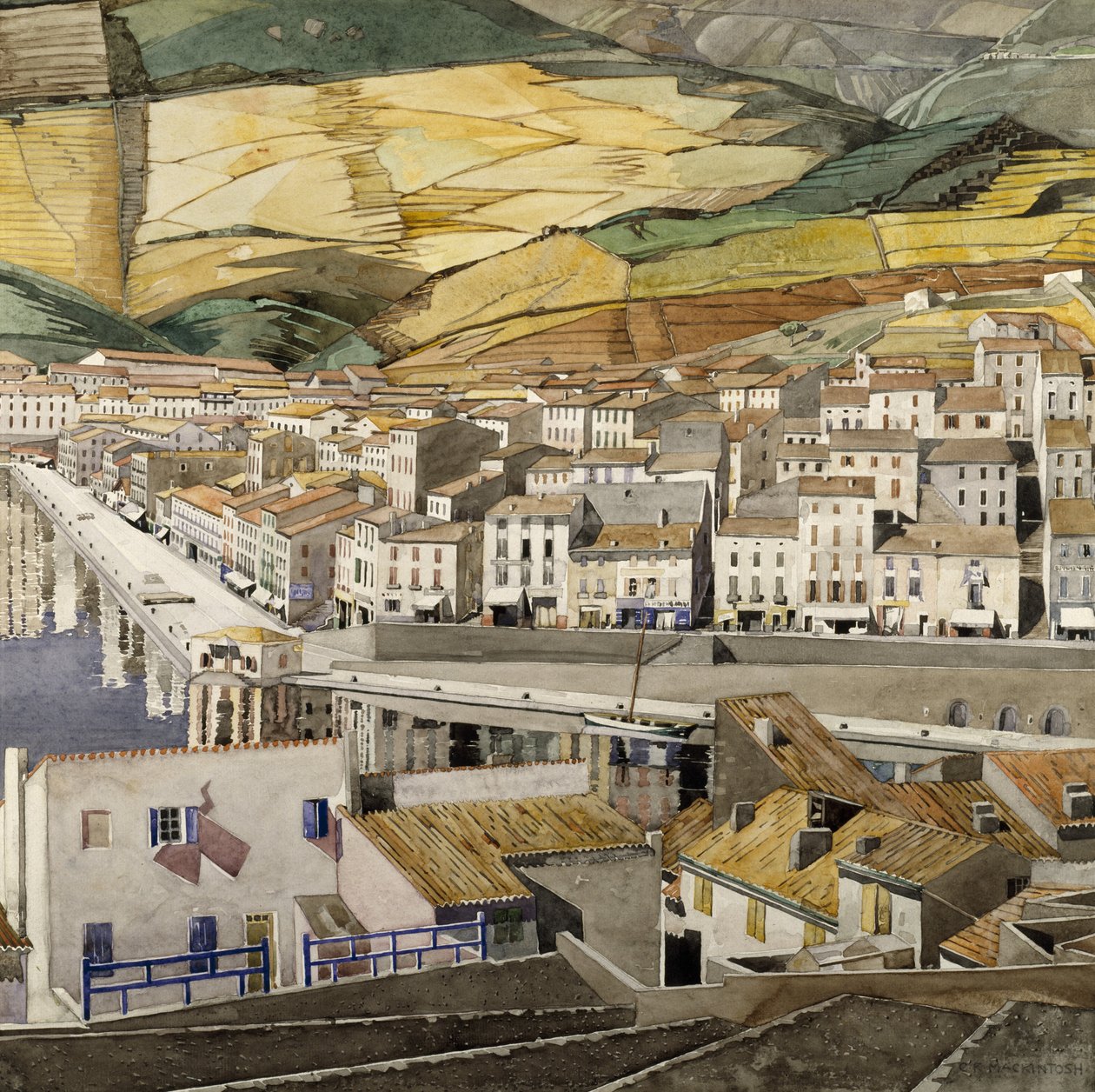 Port Vendres by Charles Rennie Mackintosh
