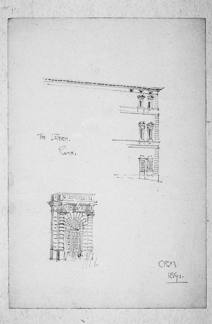 The Lateran, Rome, 1891 by Charles Rennie Mackintosh