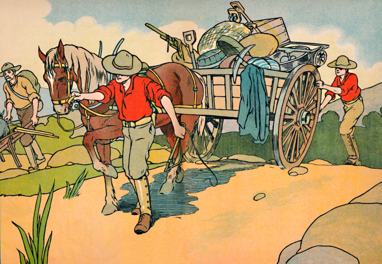 Off to the Gold-Fields, 1912 by Charles Robinson