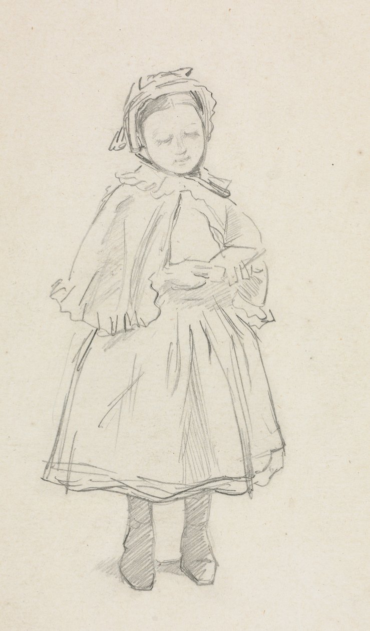 Study for a Little Girl by Charles Samuel Keene