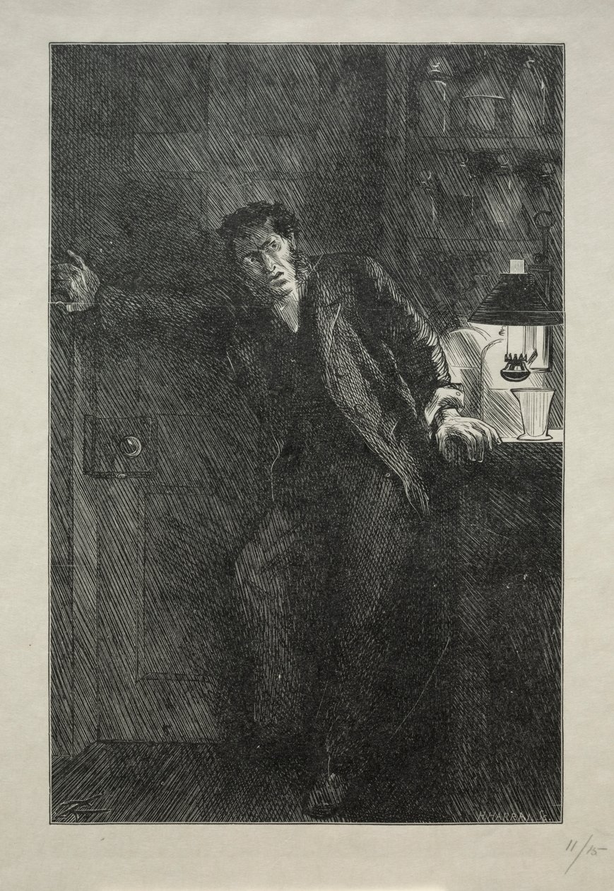 The Coat with the Fur Lining by Charles Samuel Keene