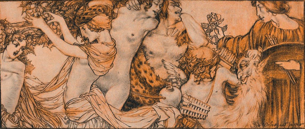 Illustration from the Rubaiyat of Omar Khayyam by Charles Sergeant Jagger