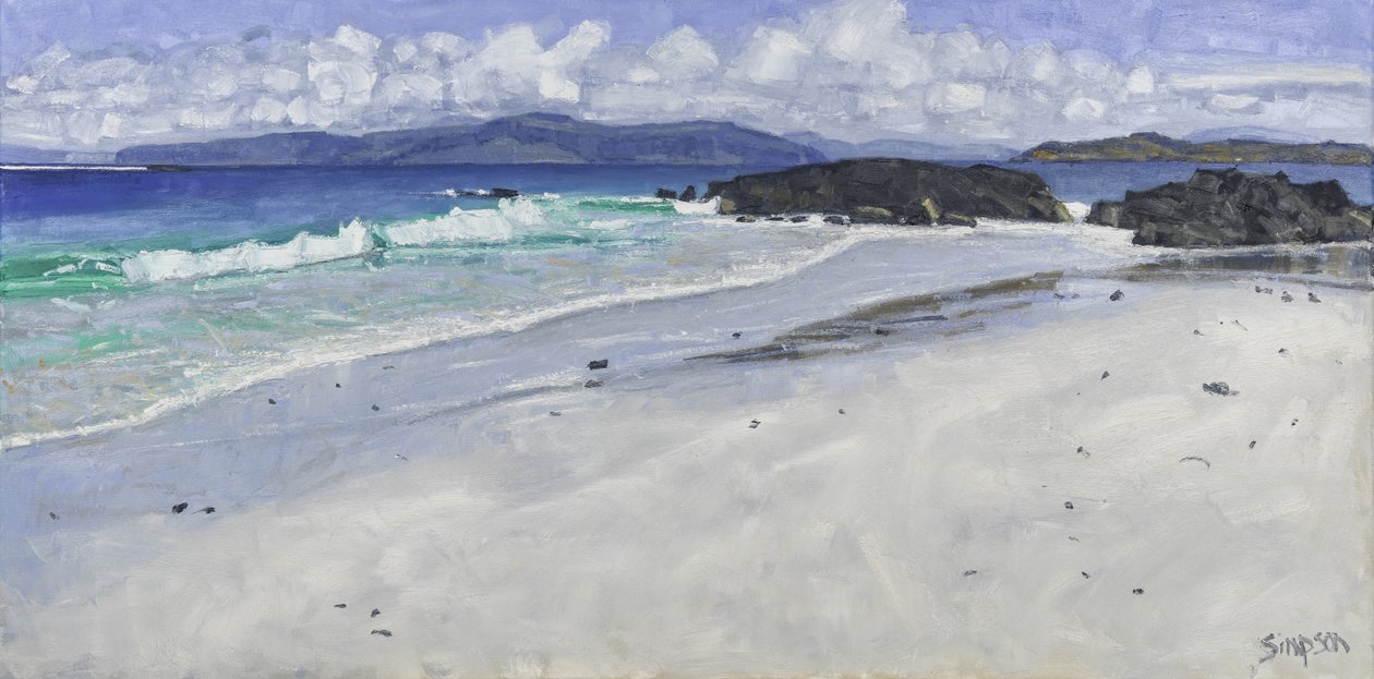 Beach Rocks, Iona, 2016 by Charles Simpson