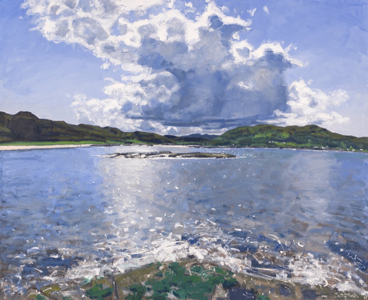 Big Cloud over Portuairk, 2017 by Charles Simpson