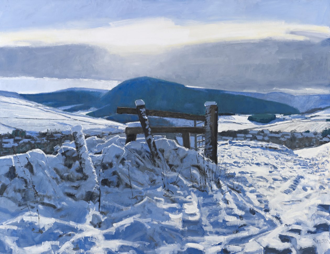 Borders Snow, 2012 by Charles Simpson