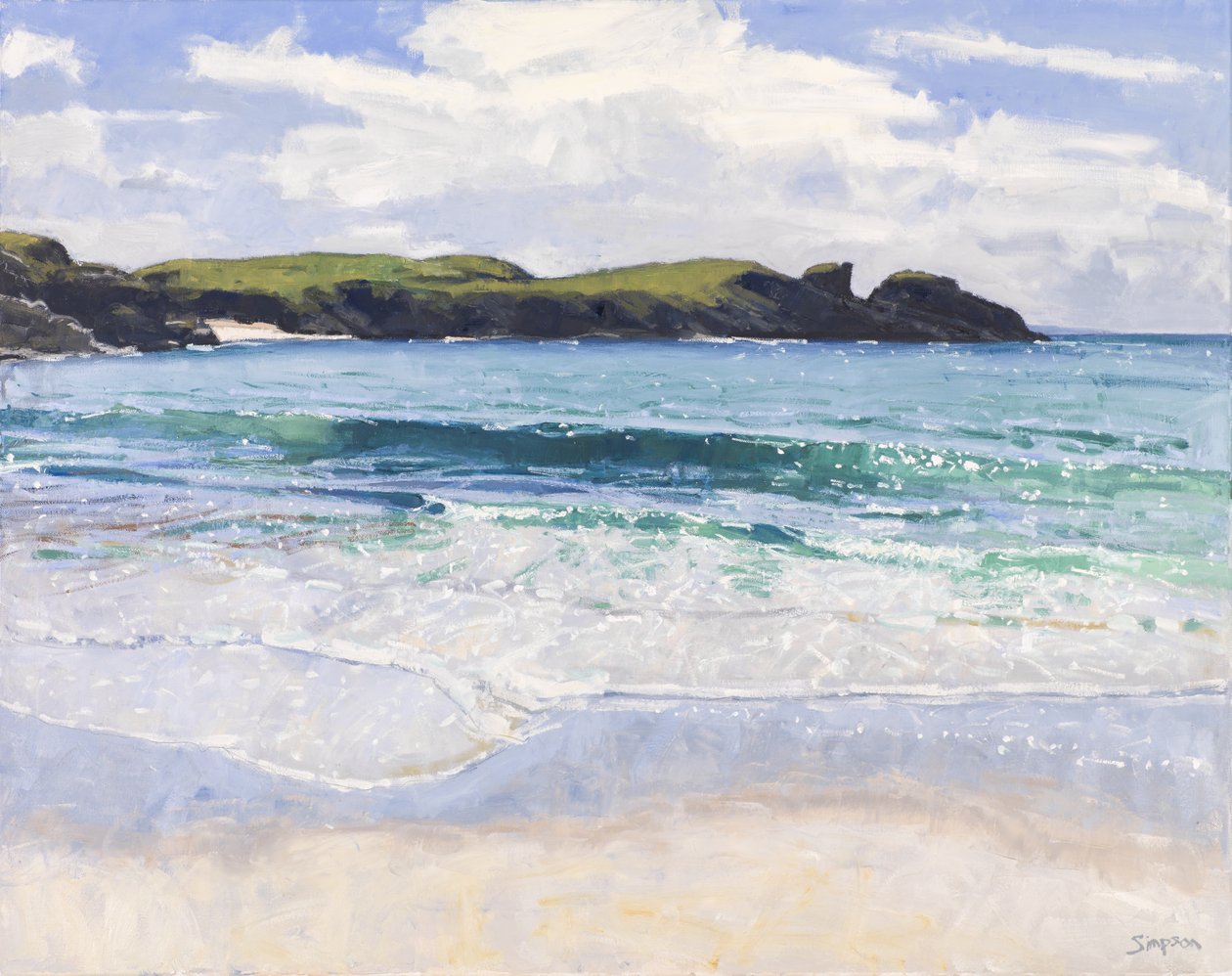 Clachtoll Sea, 2017 by Charles Simpson