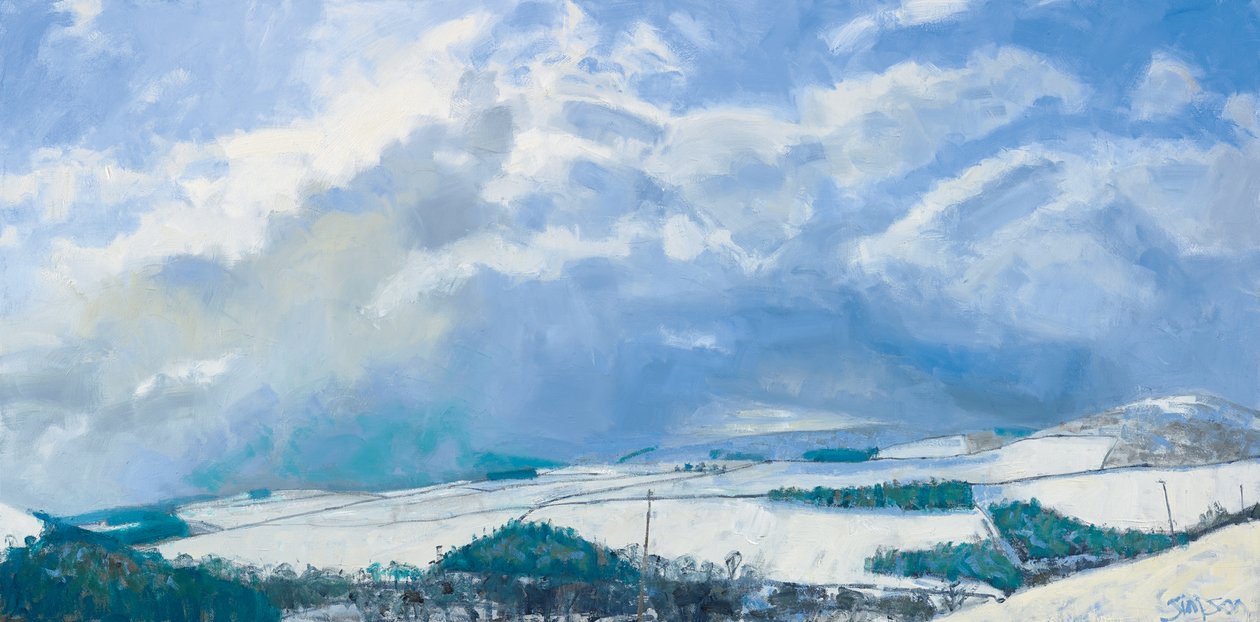 Clouds Gathering over the Hills, 2016 by Charles Simpson