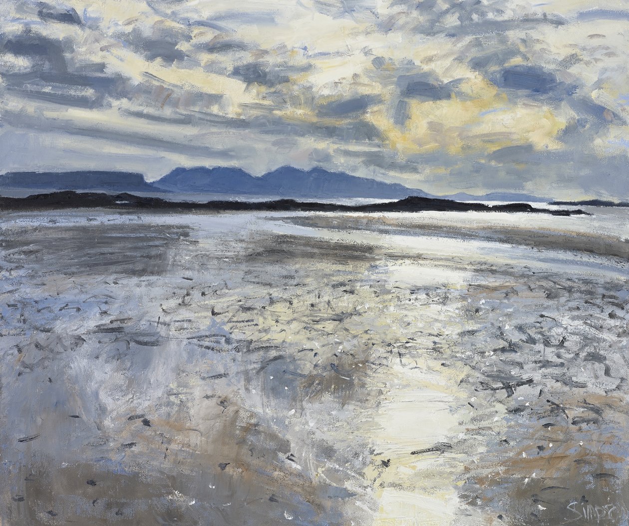 Evening Light, Low Tide, 2013 by Charles Simpson