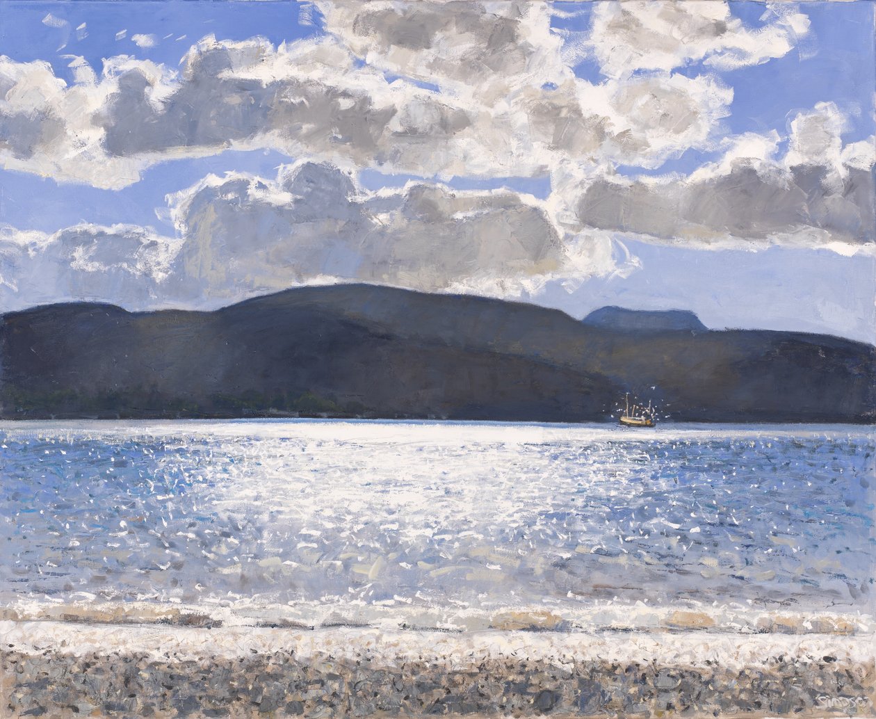 Fishing Boat, Loch Broom, 2017 by Charles Simpson