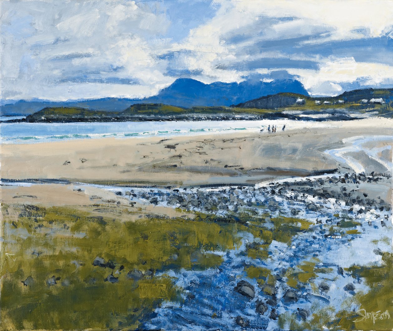 Four Figures & a Dog, 2011 by Charles Simpson
