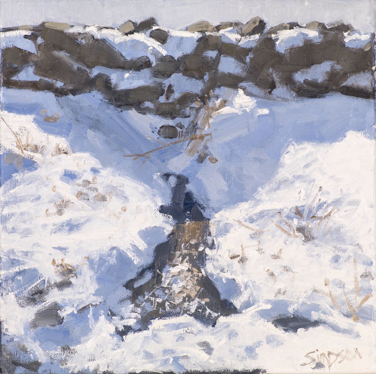 Roadside Snow, 2016 by Charles Simpson