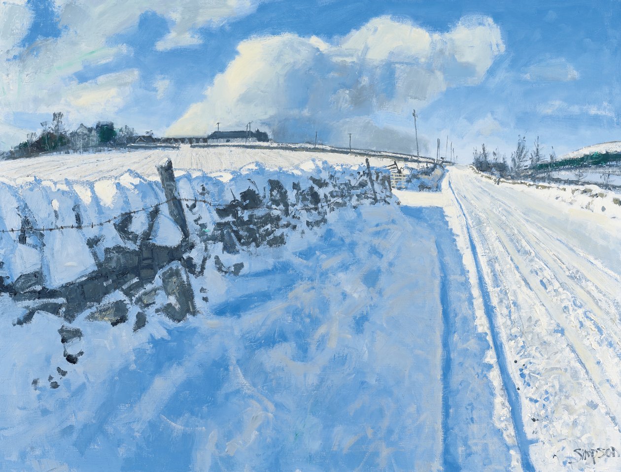 Snowy Road, 2014 by Charles Simpson