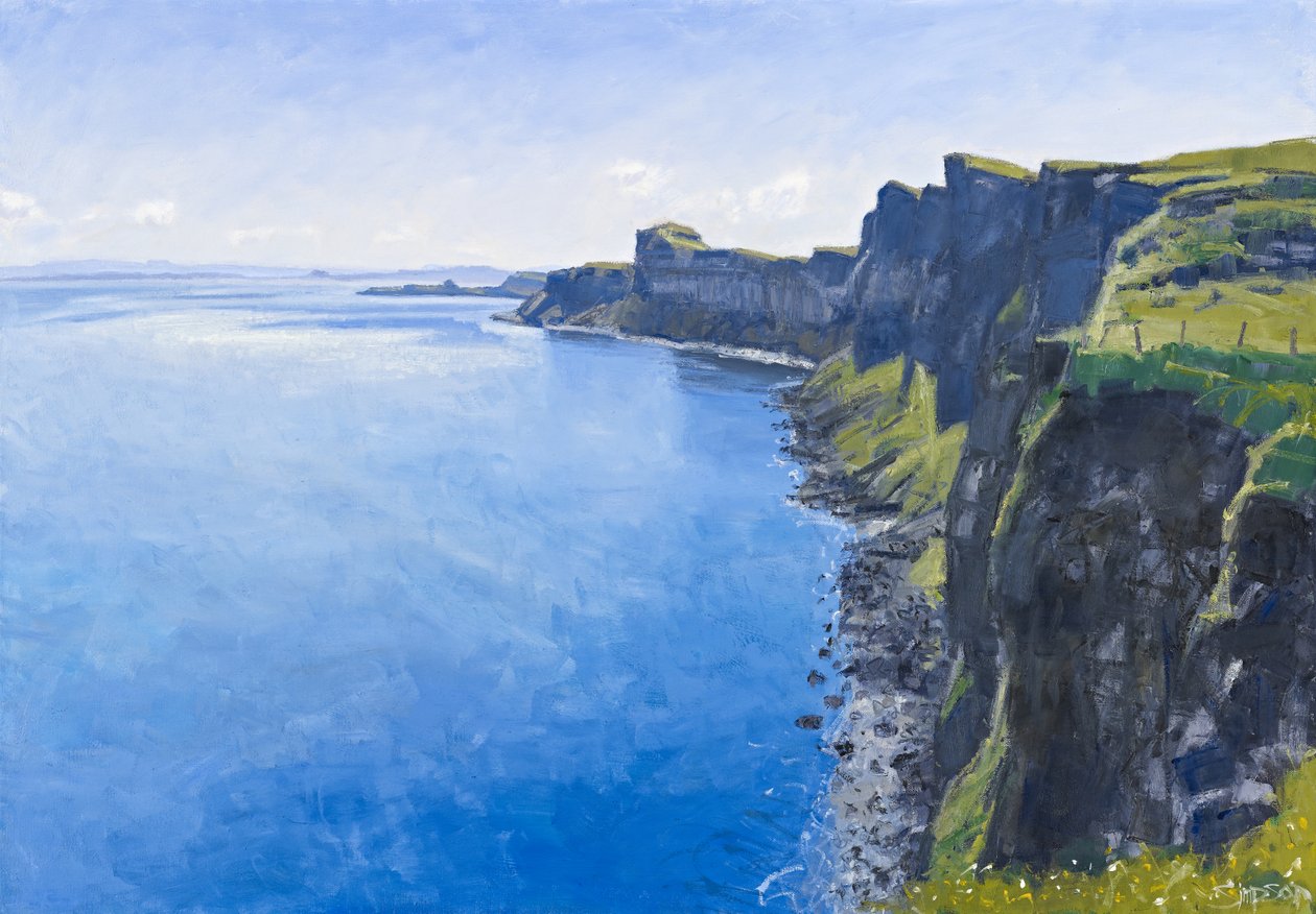 Summer Cliffs, Skye, 2011 by Charles Simpson