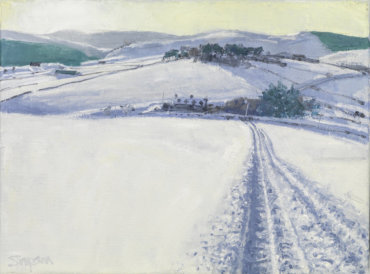 Track through the Snow, 2016 by Charles Simpson