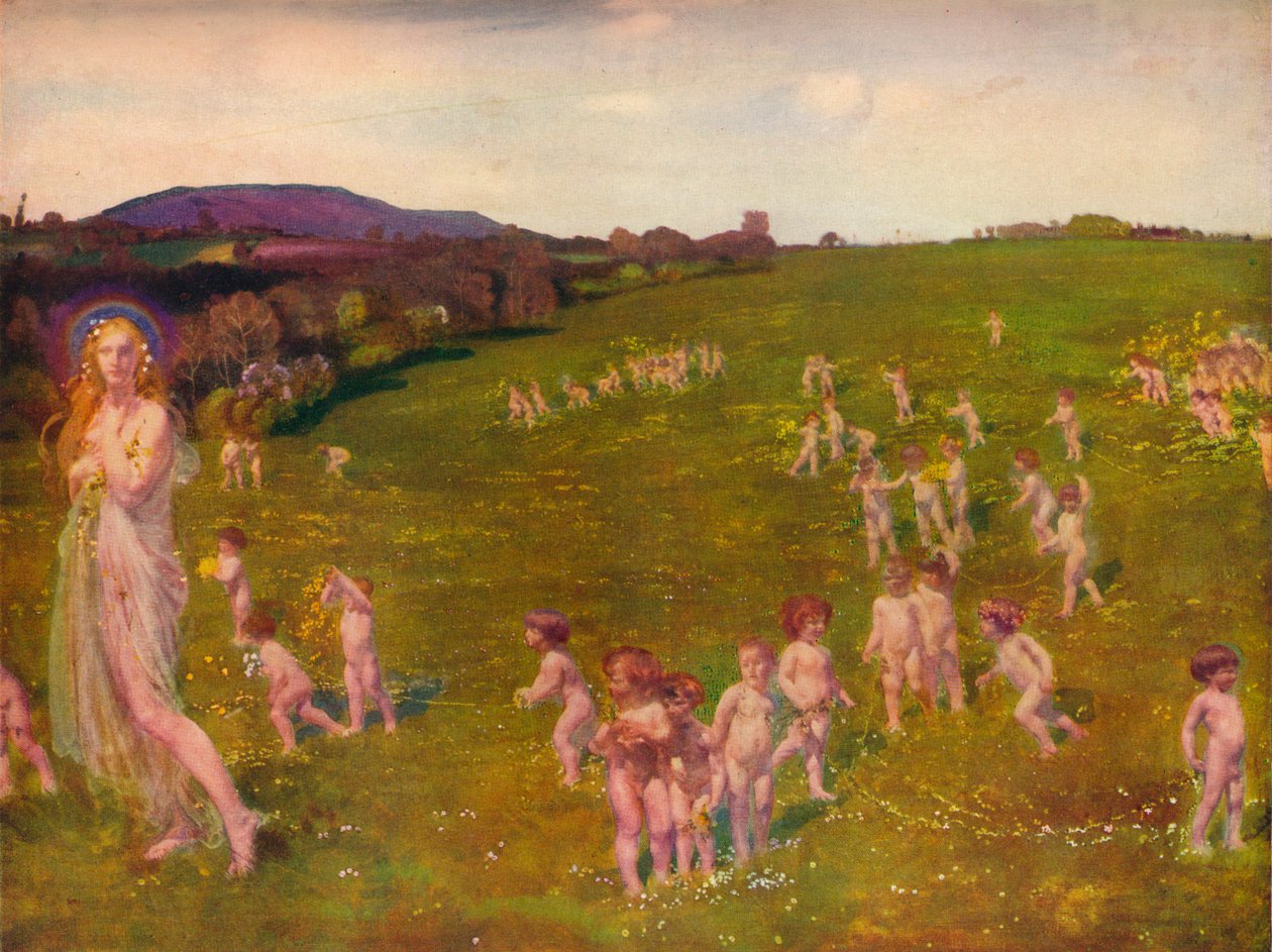 The Coming of Spring, 1913 by Charles Sims
