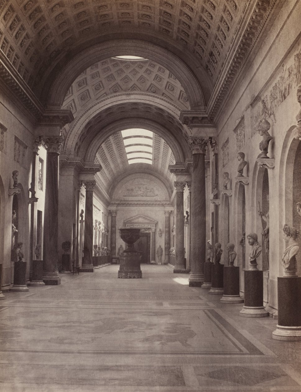 Vatican: New Braccio Gallery, c.1860 by Charles Soulier