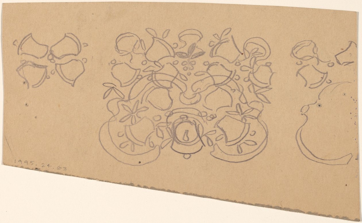 Study for a Border Design (verso) by Charles Sprague Pearce