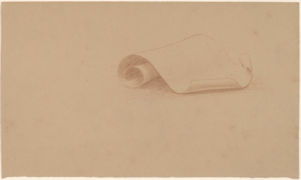 Study of a Scroll by Charles Sprague Pearce