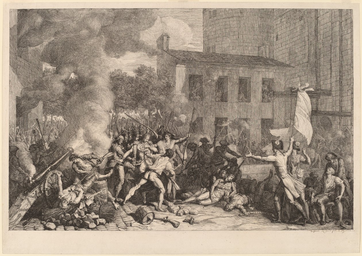 Storming of the Bastille, July 14, 1789 by Charles Thevenin