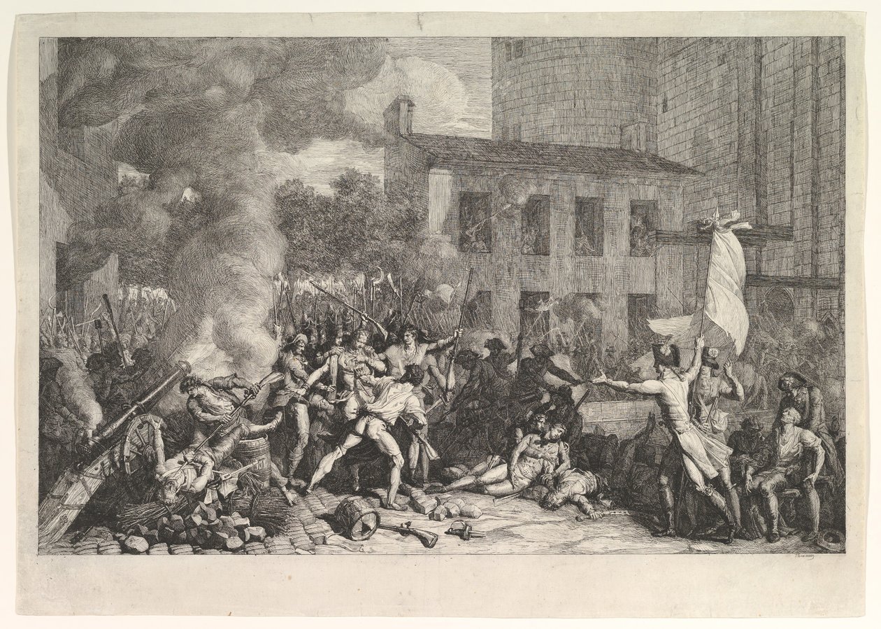 The Storming of the Bastille on 14 July 1789 by Charles Thevenin
