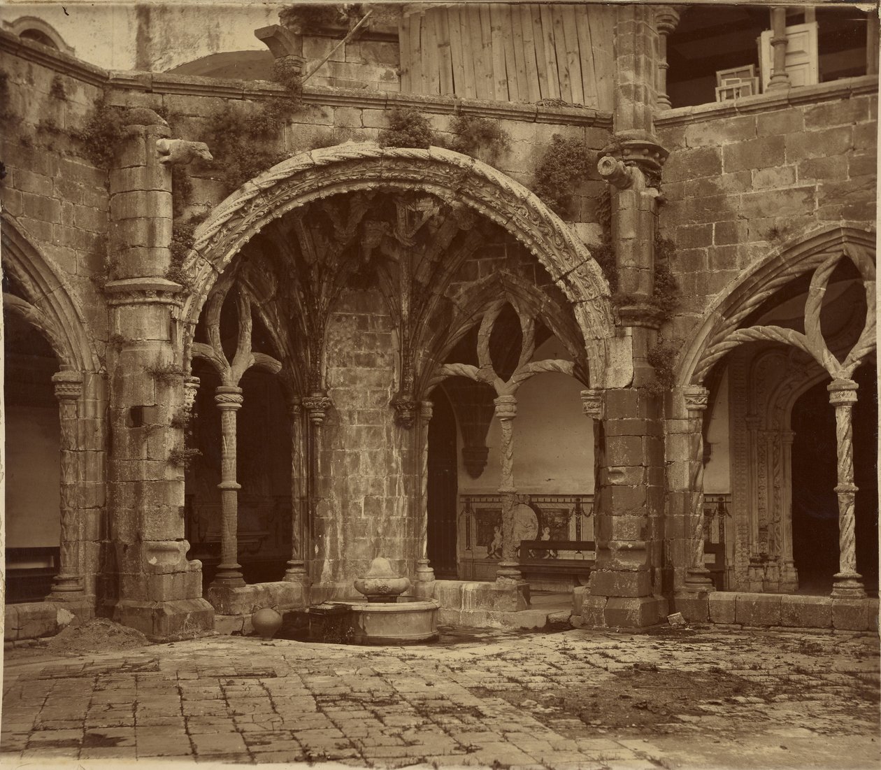 [Cloister of Silence, Monastery of Santa Cruz de Coimbra] by Charles Thurston Thompson
