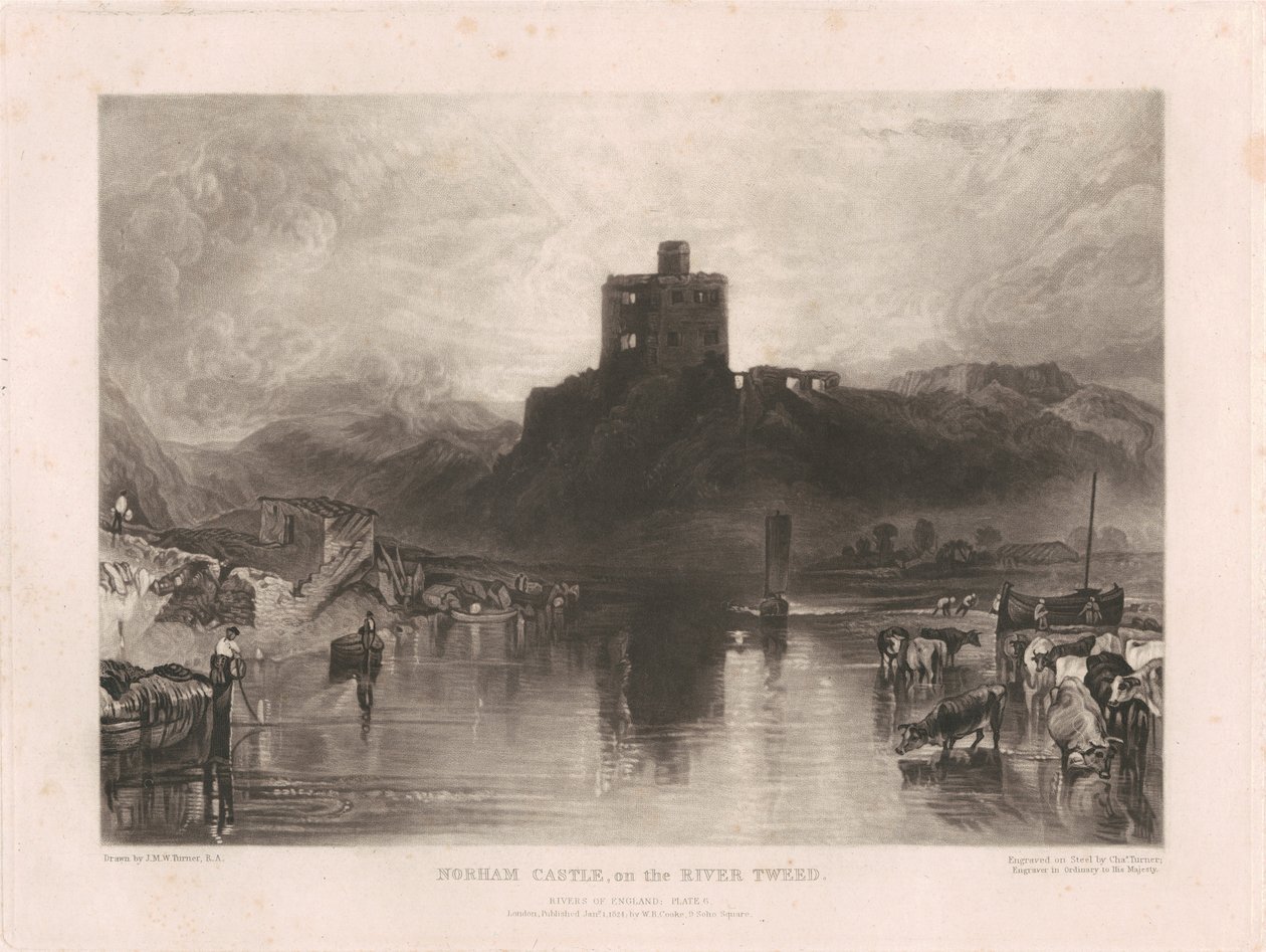 Norham Castle, on the River Tweed by Charles Turner