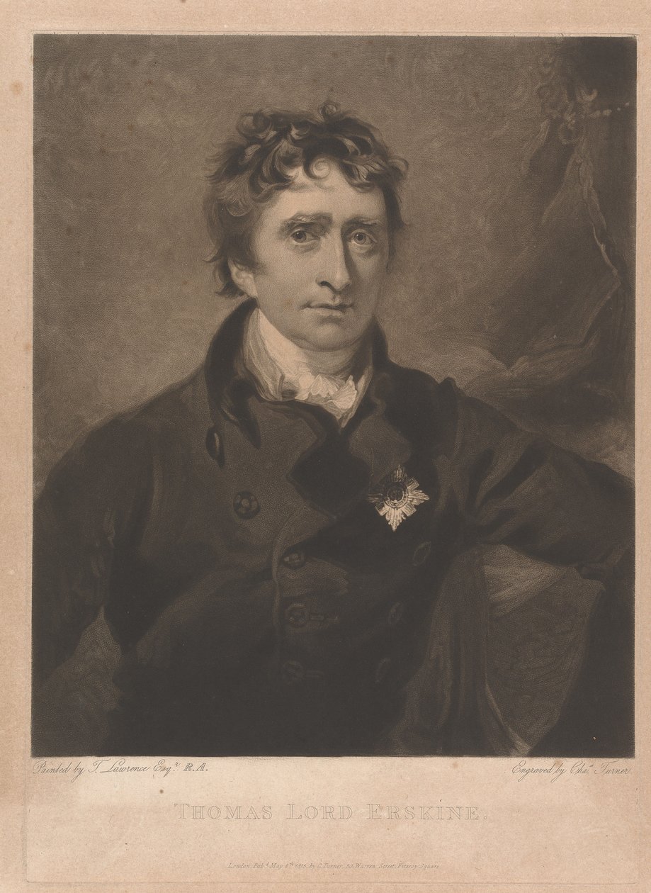 Thomas Erskine, 1st Baron Erskine by Charles Turner