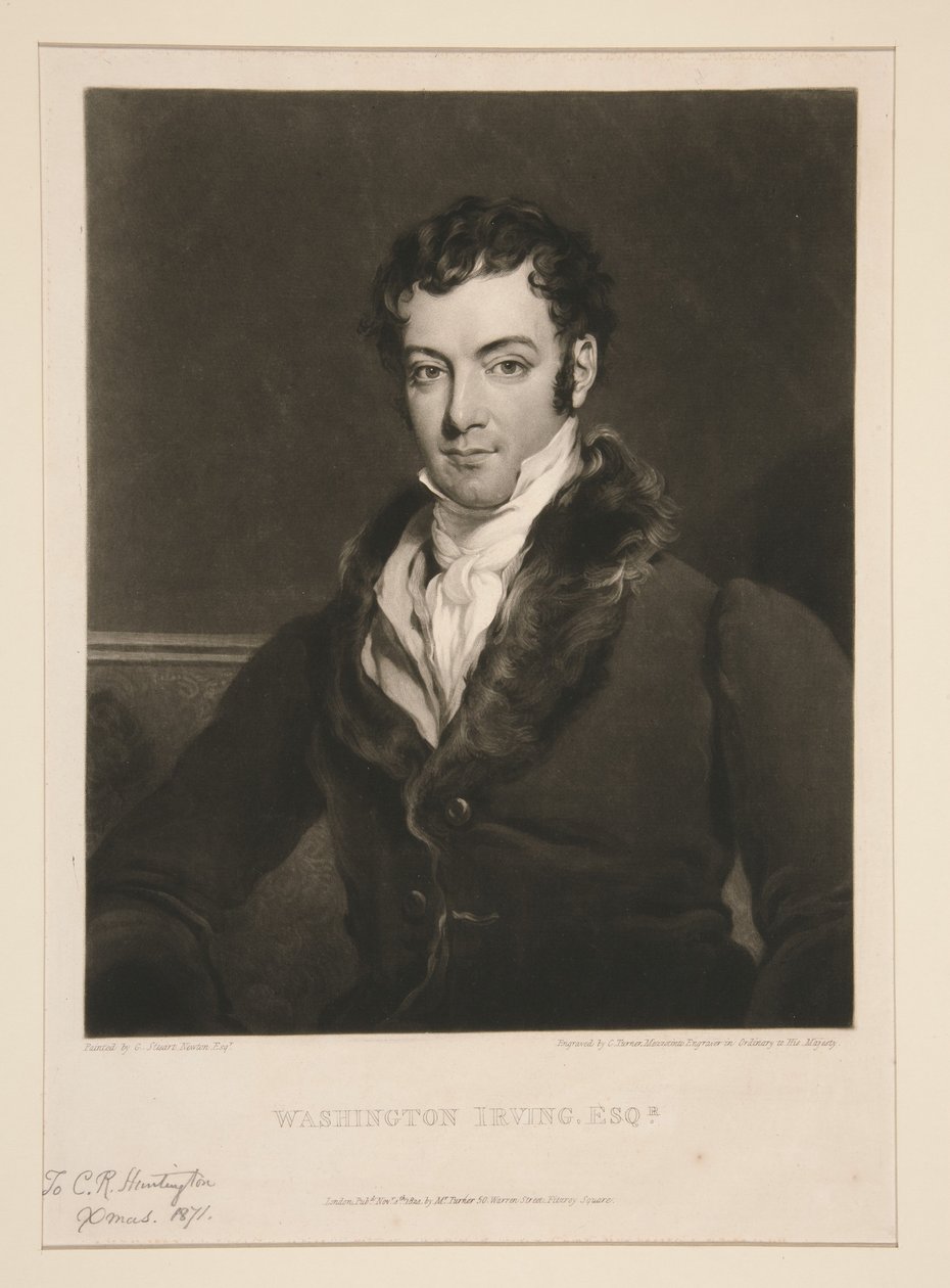 Washington Irving, Esq. by Charles Turner