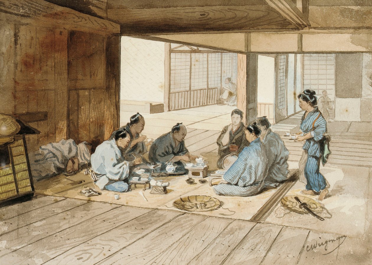 The Tea Party by Charles Wirgman