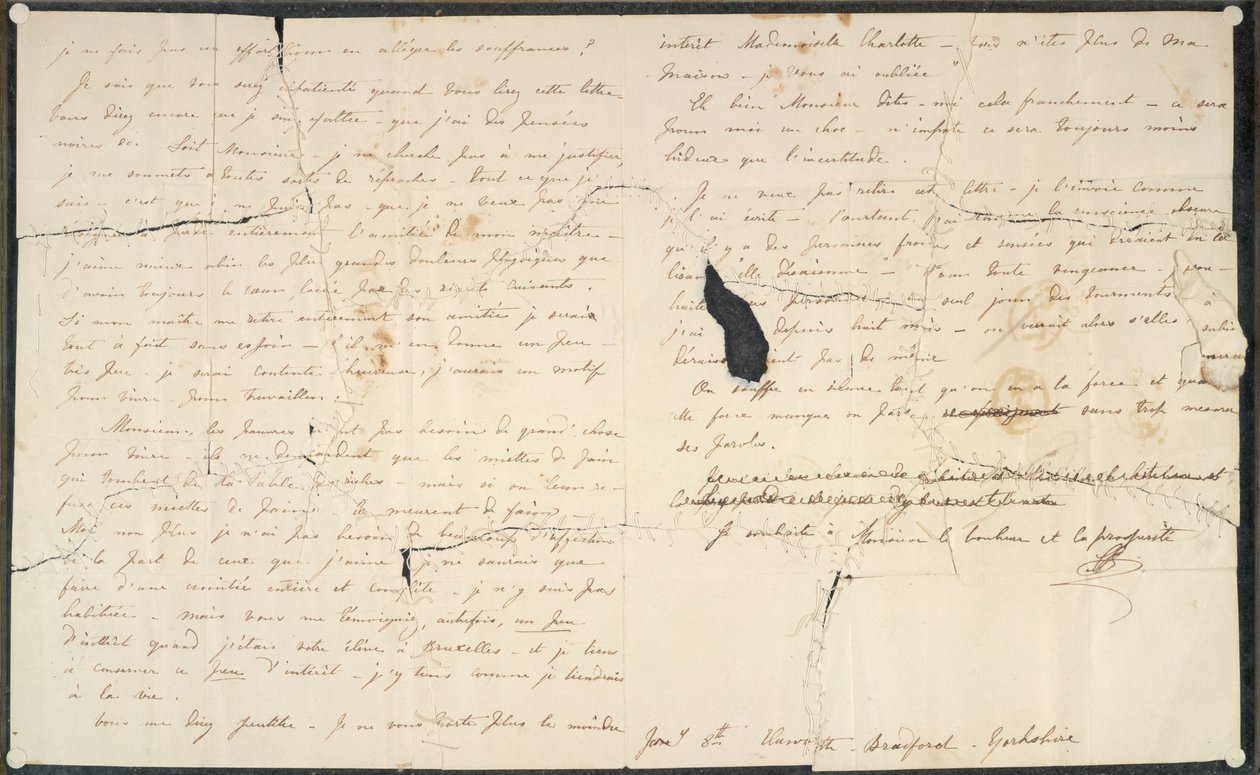 Letters from Charlotte Bronte to Prof. Constantin Heger by Charlotte Bronte