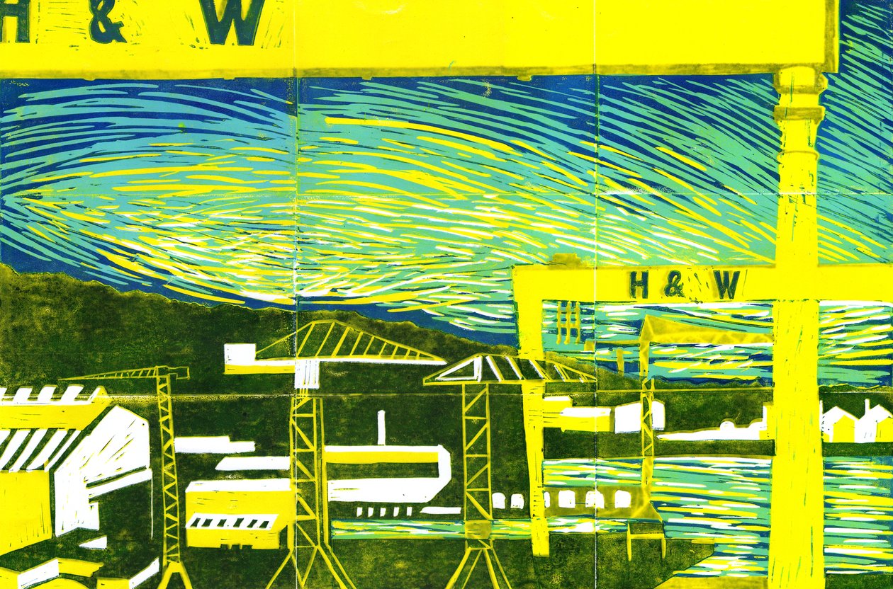 Harland & Wolff Cranes, Belfast by Charlotte Orr