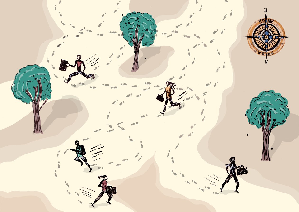 Run to Work, 2013 by Charlotte Orr