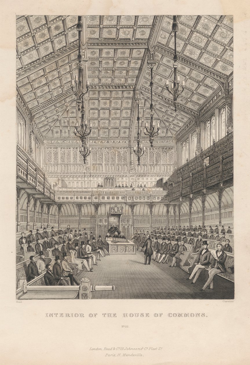 Interior of the House of Commons, No. 55 by Chavane