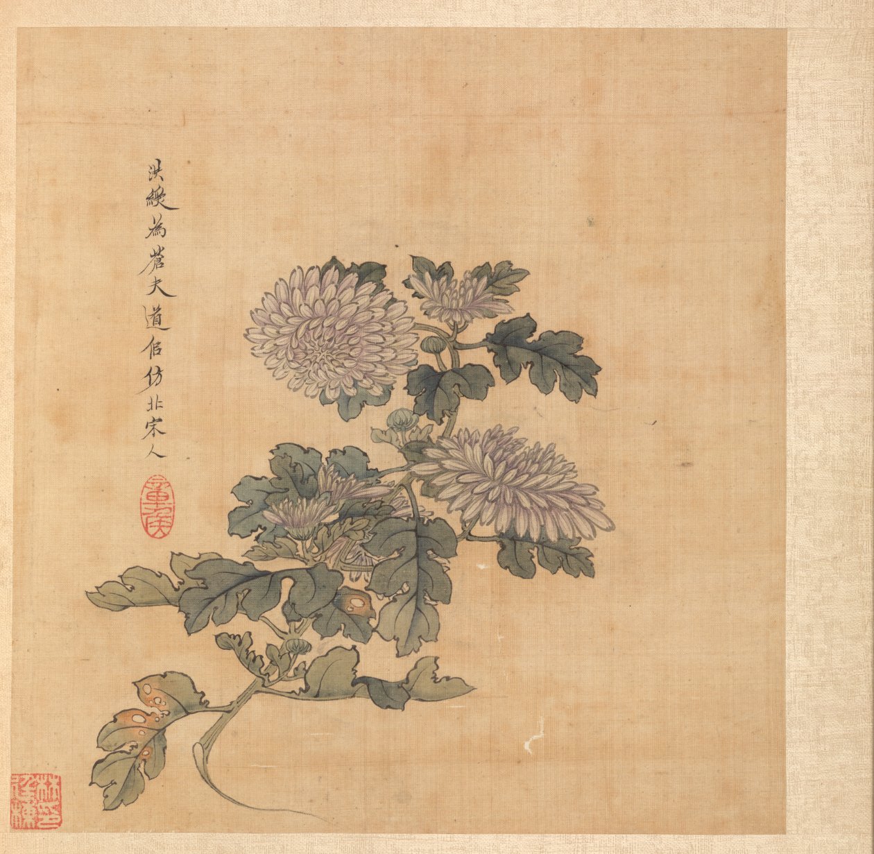 Paintings after Ancient Masters: Chrysanthemum by Chen Hongshou