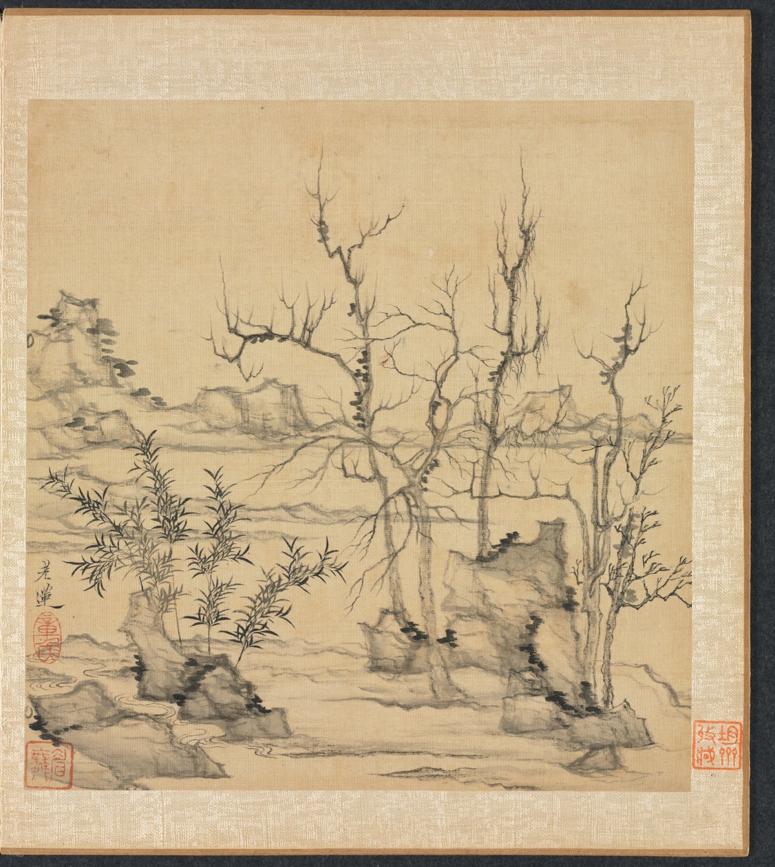 Paintings after Ancient Masters: Landscape in the Style of Ni Zan by Chen Hongshou