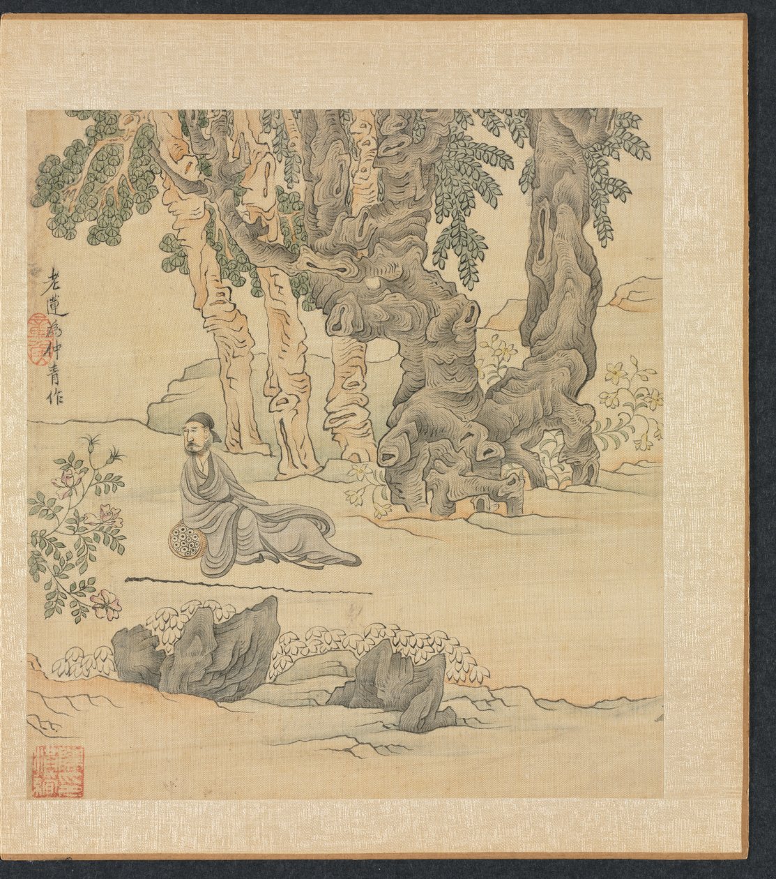Paintings after Ancient Masters: Portrait of Zhongqing in a Landscape by Chen Hongshou