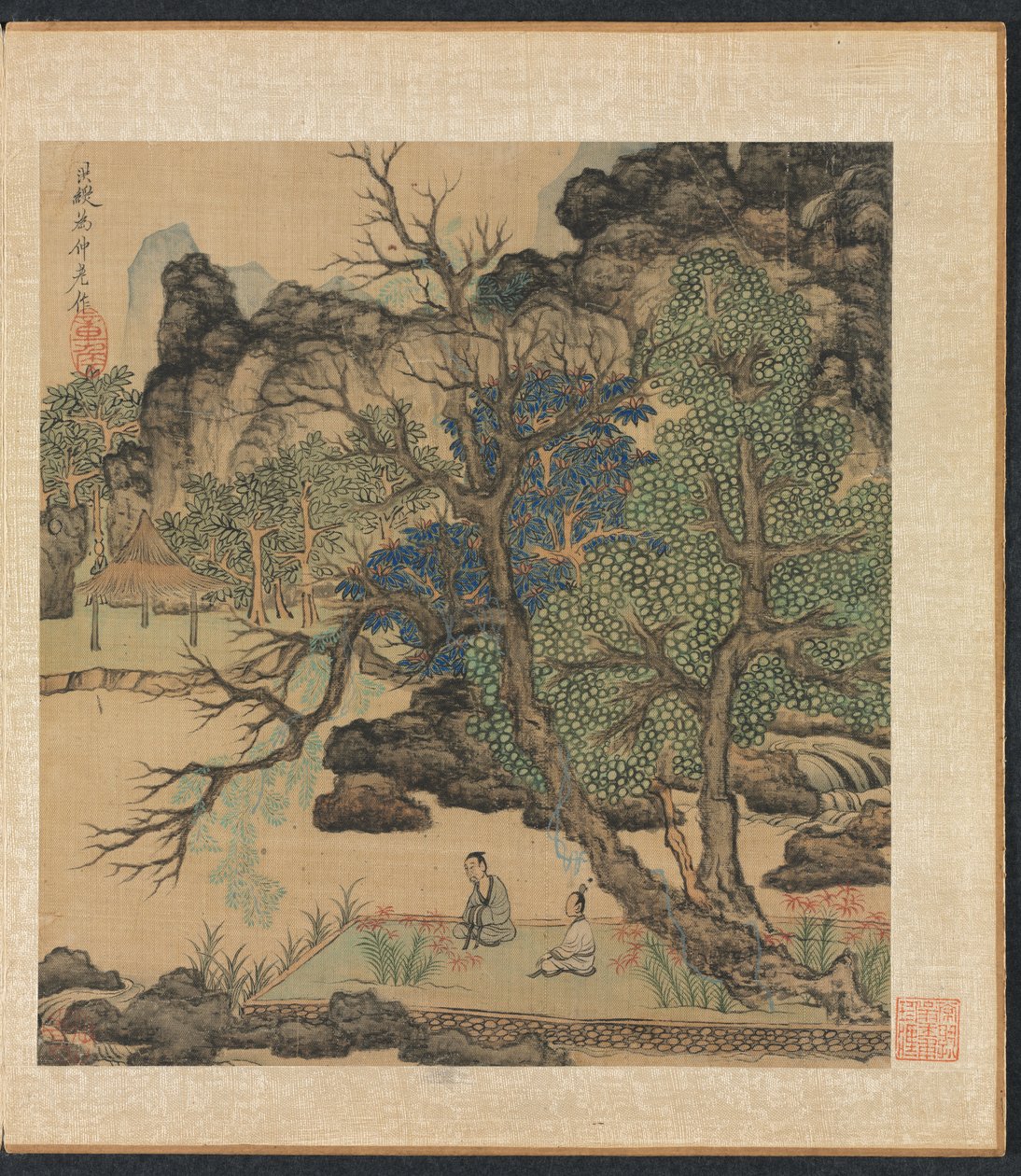 Paintings after Ancient Masters: Scholars in a Garden by Chen Hongshou