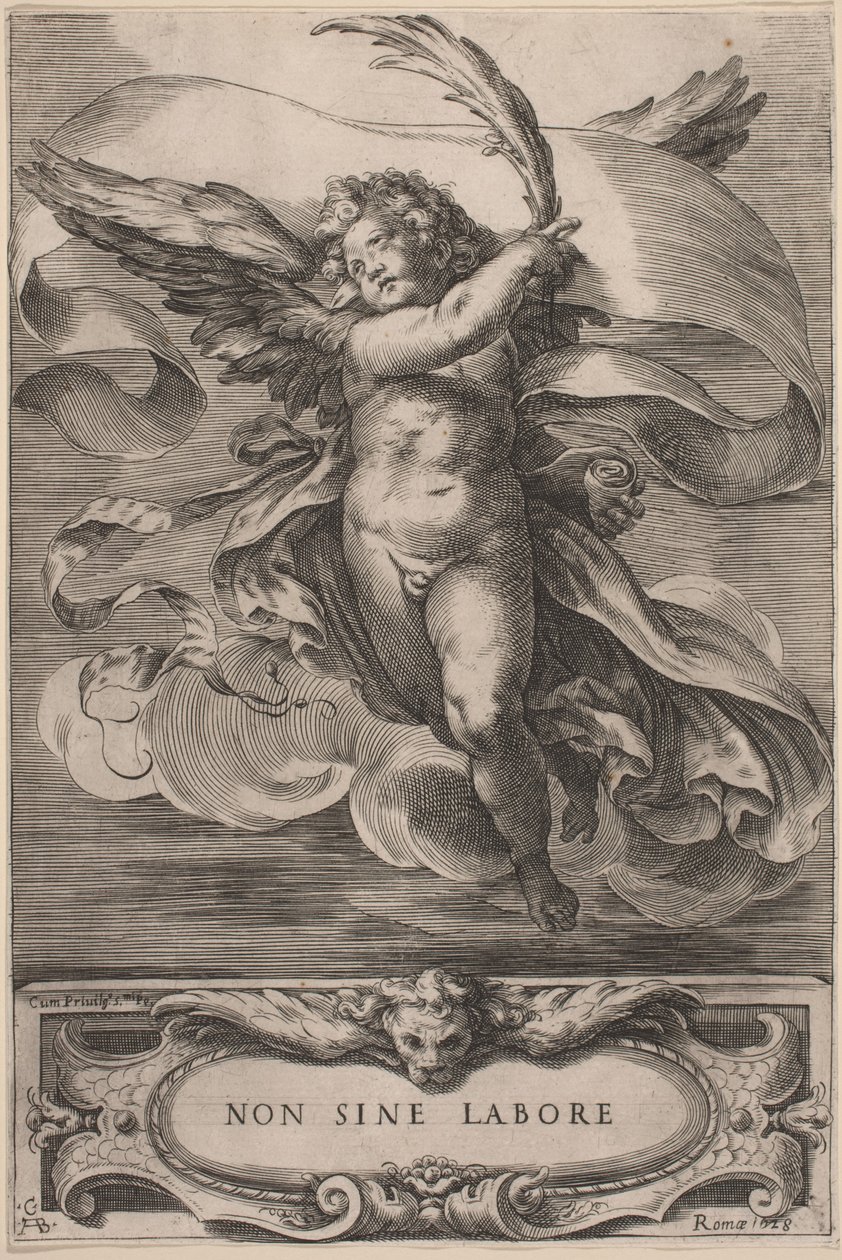 An Allegorical Figure: Non sine labore, 1628 by Cherubino Alberti