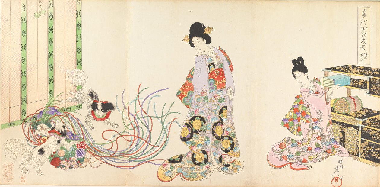 Chiyoda Castle Album of Women by Chikanobu Yoshu