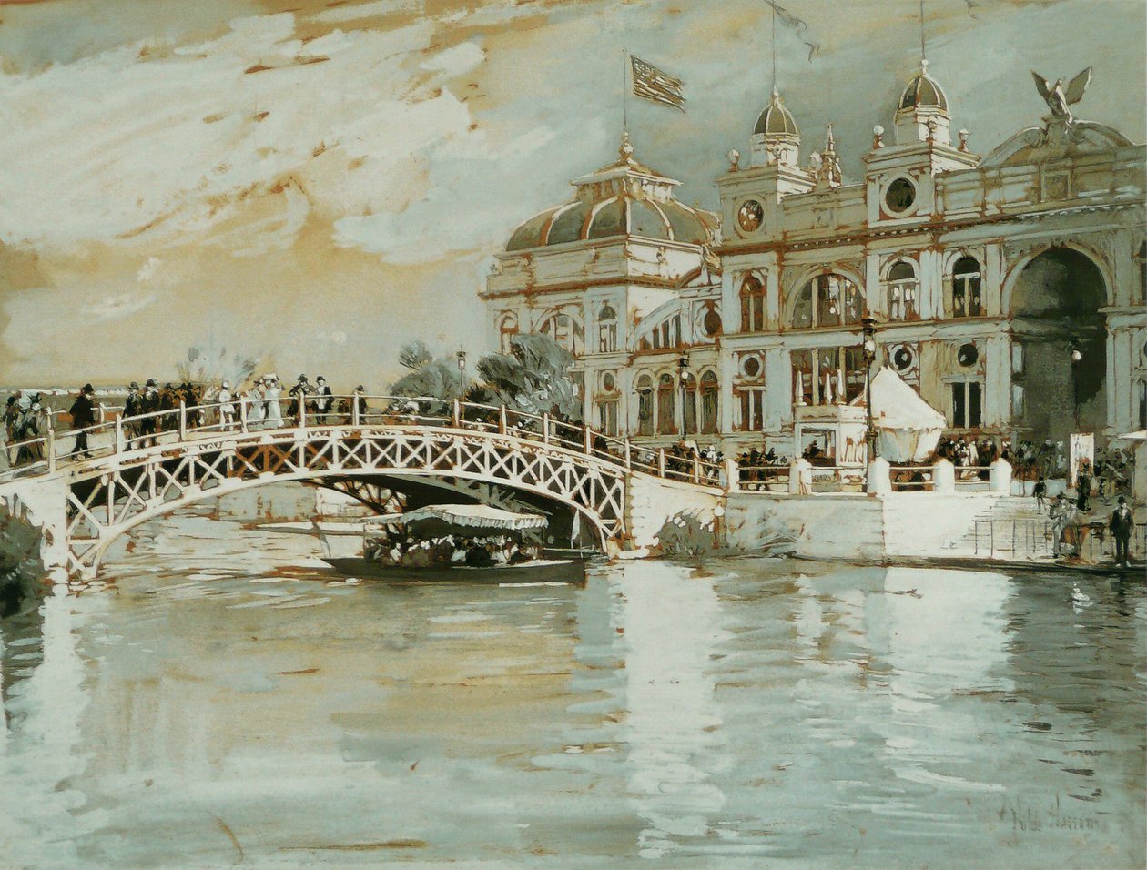 Columbian Exposition, Chicago by Childe Hassam