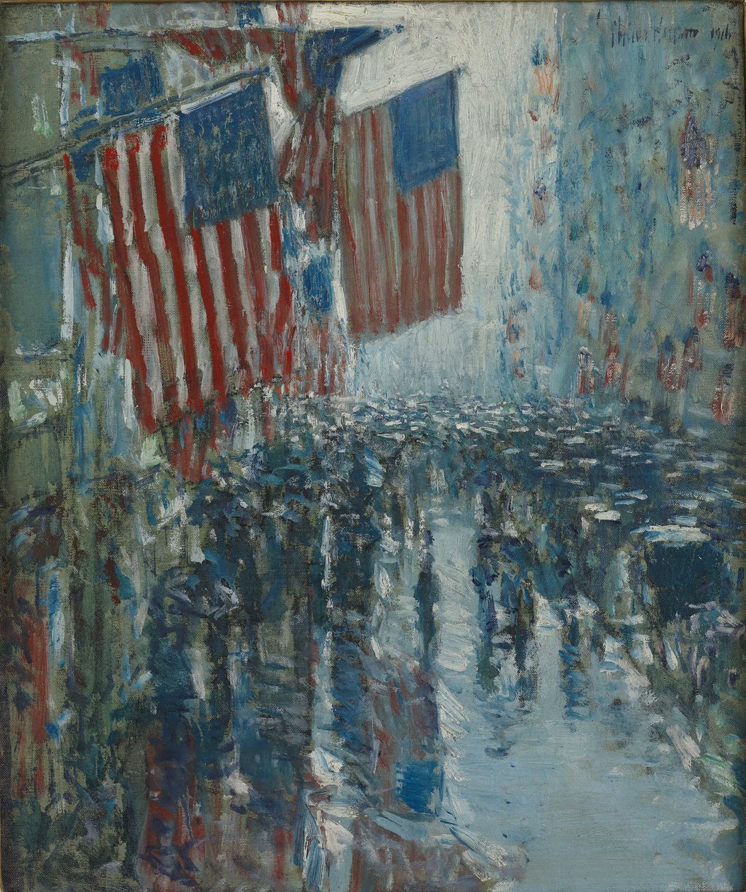 Rainy Day, Fifth Avenue by Childe Hassam